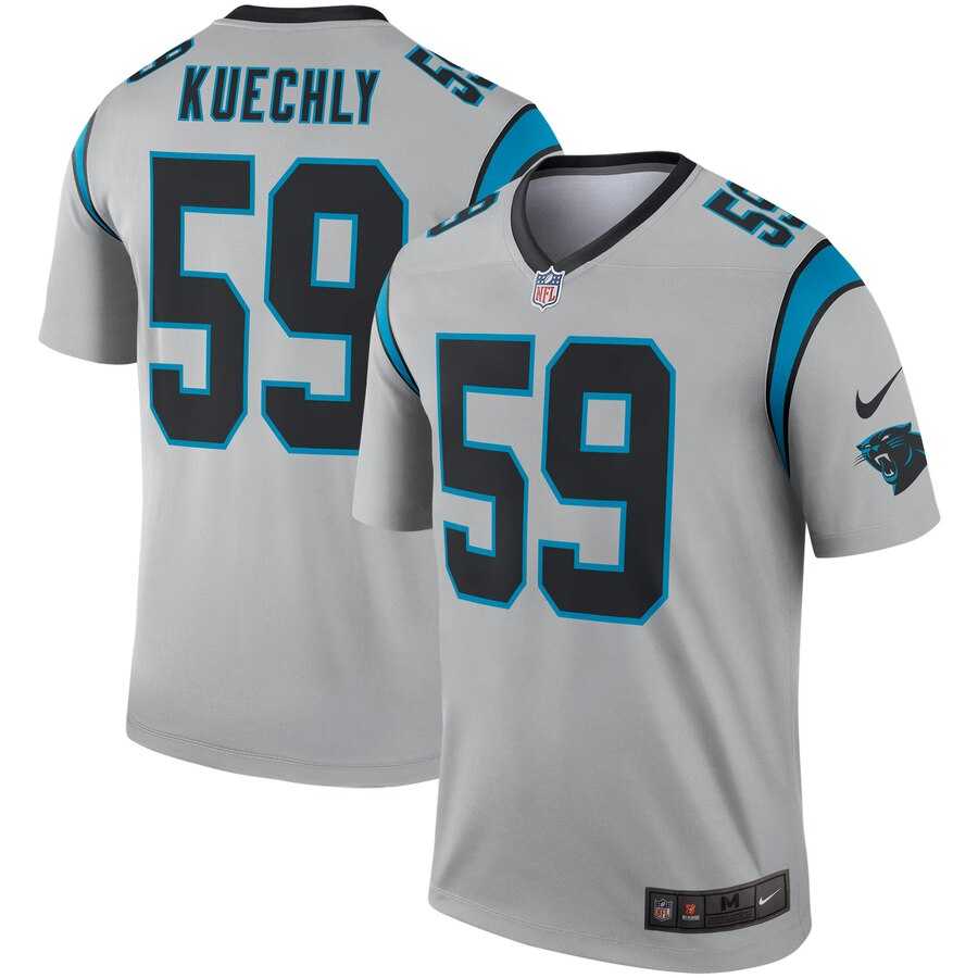 Nike Panthers 59 Luke Kuechly Silver Inverted Legend Jersey,We sell and wholesale Nike Panthers 59 Luke Kuechly Silver Inverted Legend Jersey on line form chian!